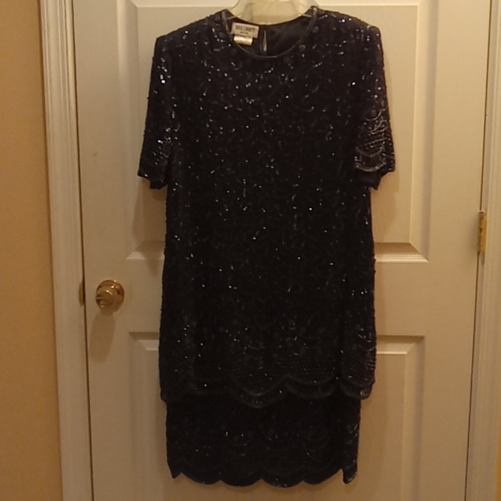 Silk sequin dress by BRILLIANTE by J.A.